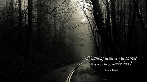 Nothing in life is to be feared. It is only to be understood. (Marie Curie)