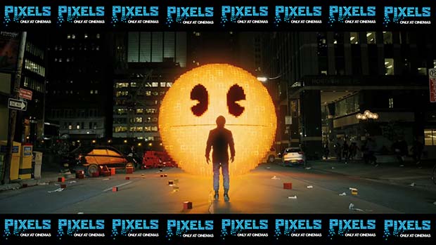 Pixels (2015): Movie still shot wallpapers. Pacman and its creator