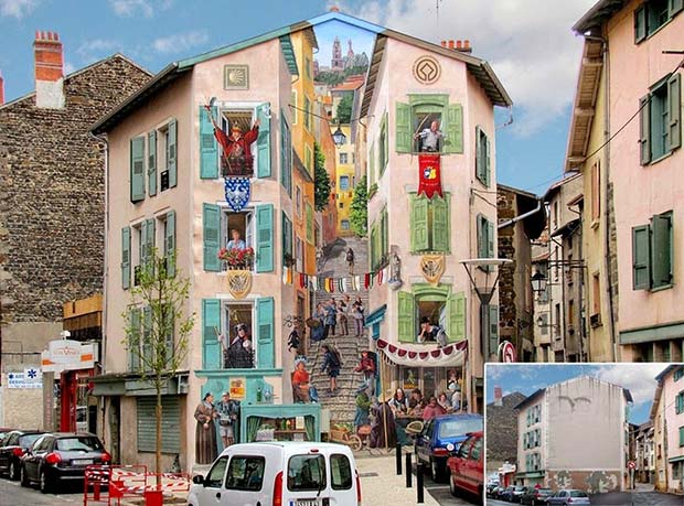 "Live" facades by Patrick Commecy