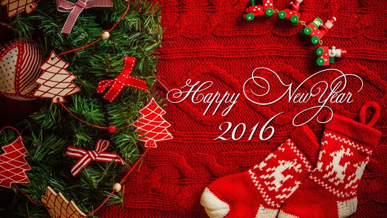 New Year Tree 2016 hd wallpaper