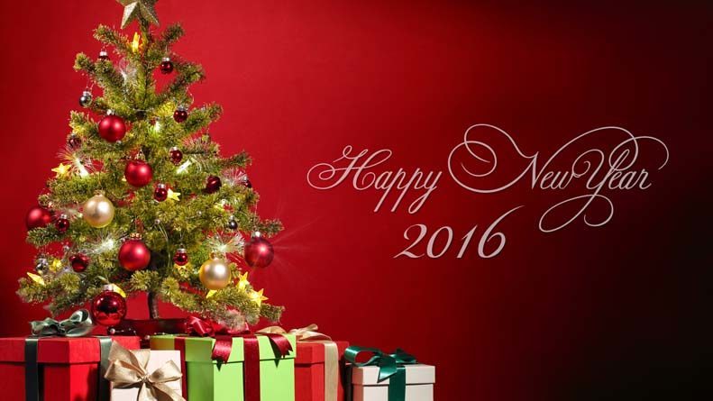 New Year Tree 2016 hd wallpaper