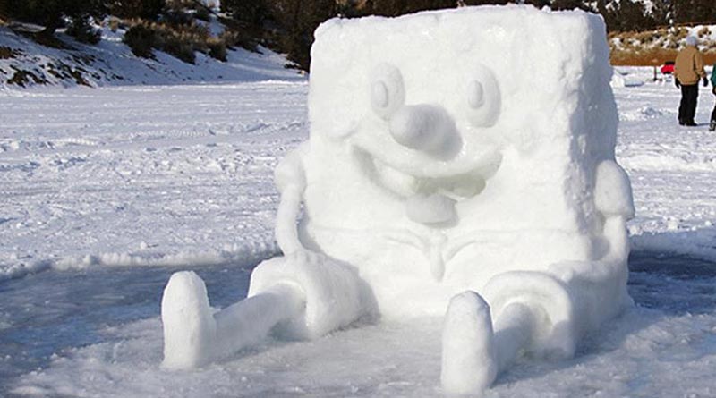 Positive snow Sponge Bob
