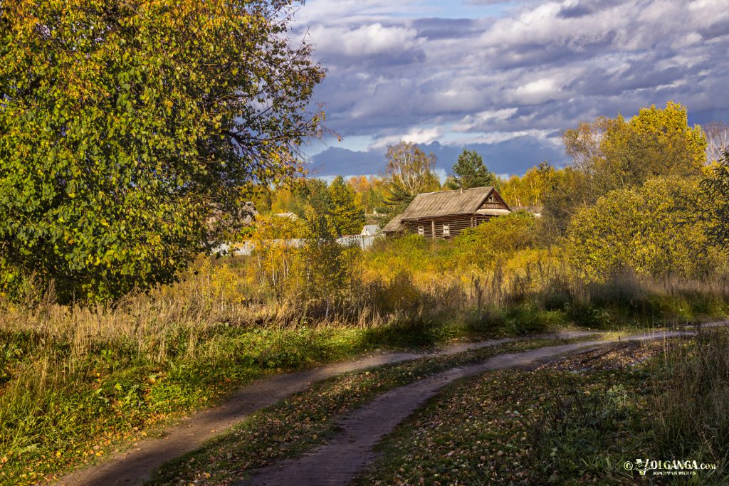 Russian village in autumn 2016