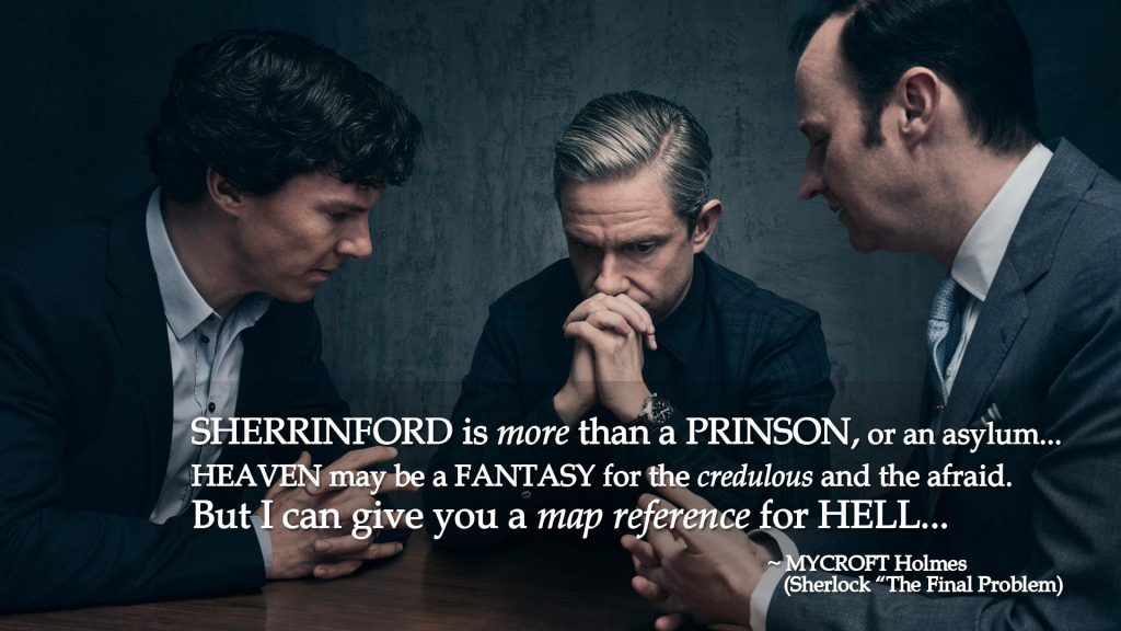 Sherrinford... map reference of hell. (Mycroft Holmes, "The Final Problem")