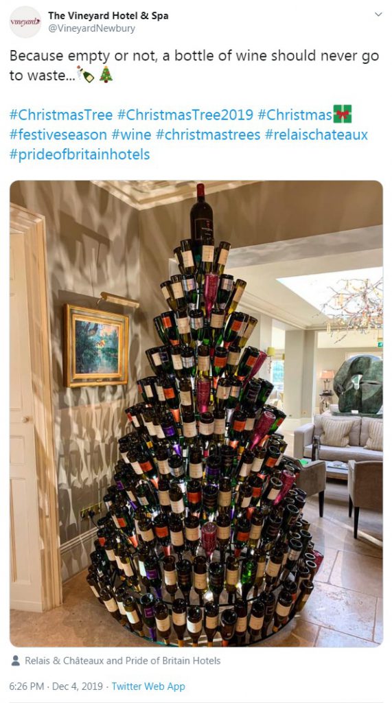 Wine bottle tree