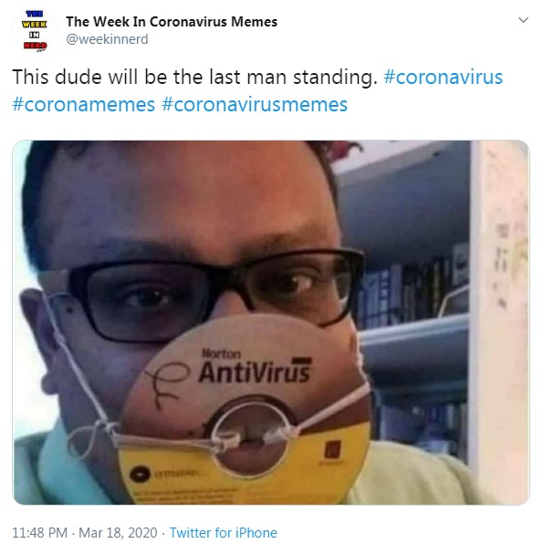 Coronavirus meme - antivirus