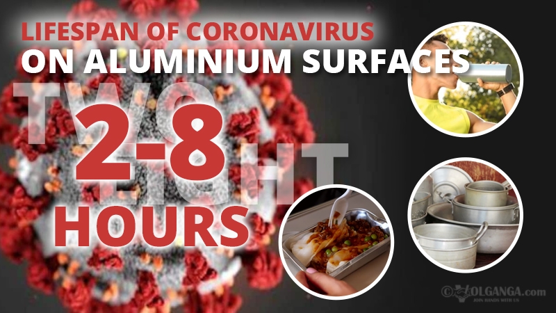 Persistence of coronavirus on aluminium