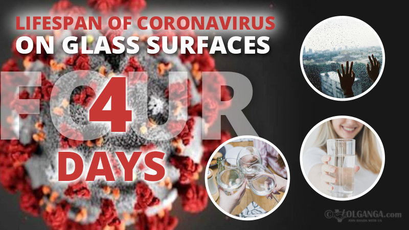 Lifespan of coronavirus on glass