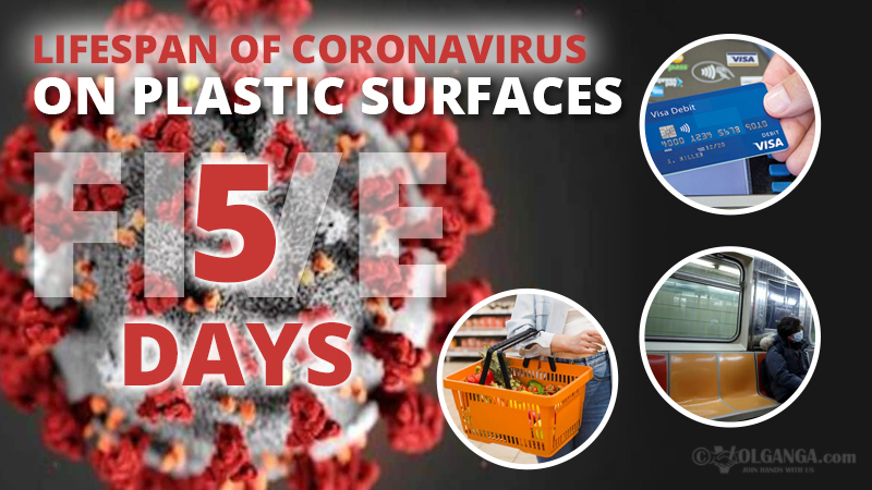 Persistence of coronavirus on plastic