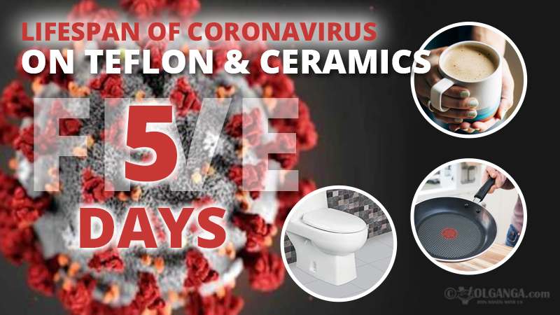Lifespan of coronavirus on teflon and ceramics