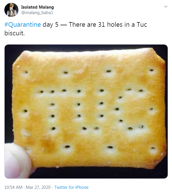 Counting holes in TUC biscuit