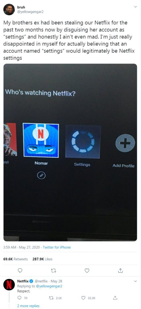 Girl uses her ex's Netflix account for free and ру doesn't know