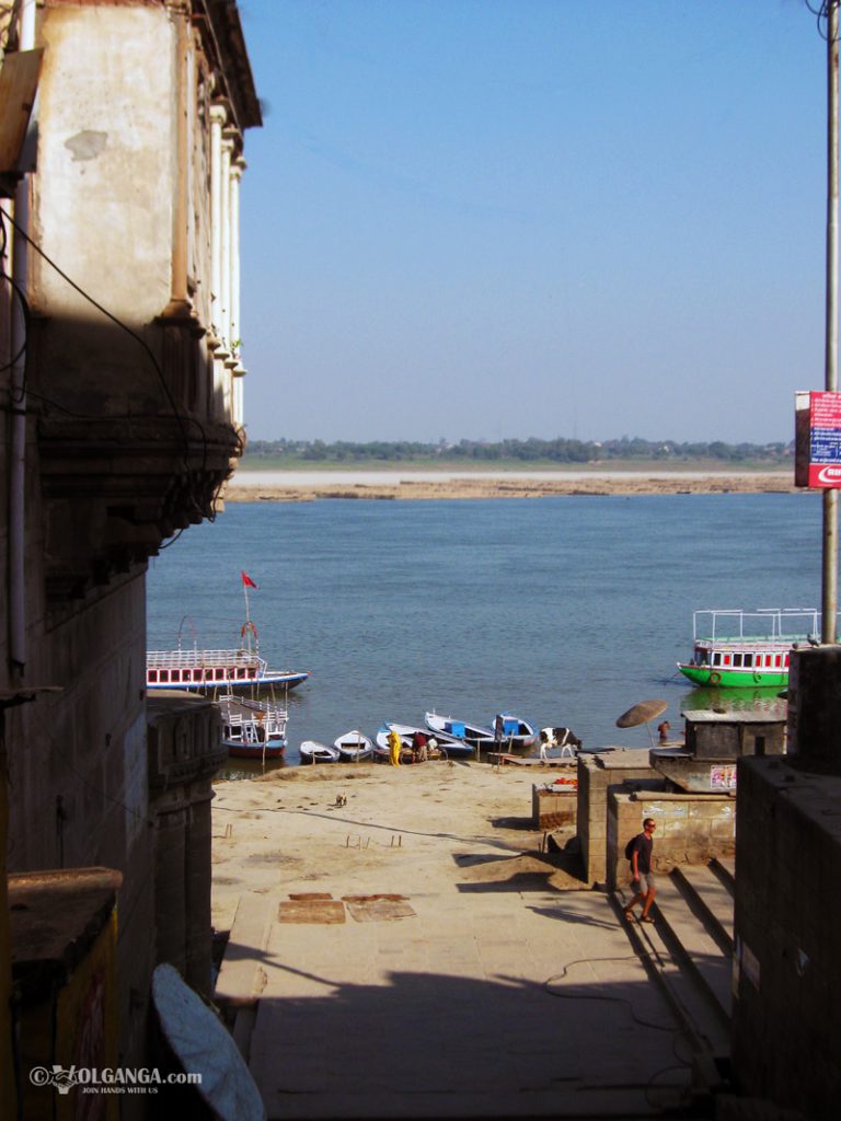 View on Ganga from the lane