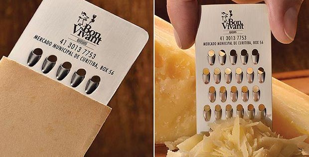 cheese rubber business card