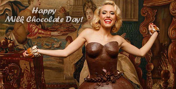 Happy Milk Chocolate Day! Creative Chocolate art objects