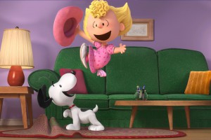 Snoopy and Sally. The Peanuts Movie