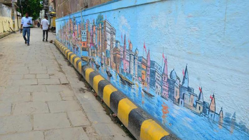 Wall painting in Kashi