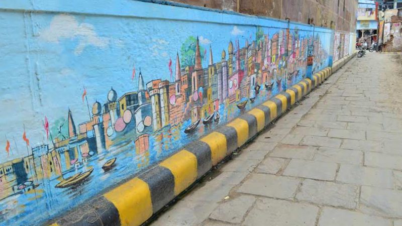 Ghat painting in Kashi